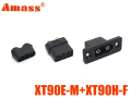 Роз'єм силовий комплект XT90E-M+XT90H-F Amass чорний (female+male, тато+мама) Роз'єм силовий комплект XT90E-M+XT90H-F Amass чорний (female+male, тато+мама)